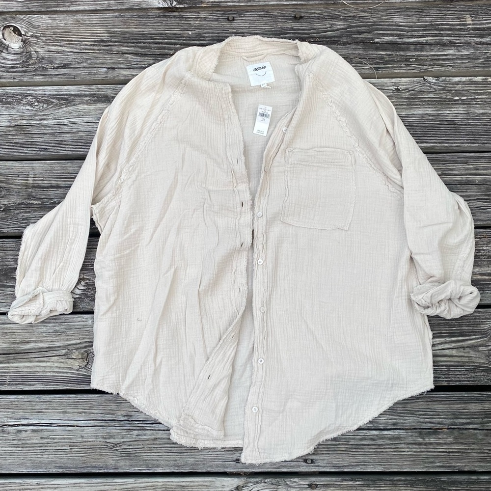 Aerie Pool to Party Cover Up - Soft Oat